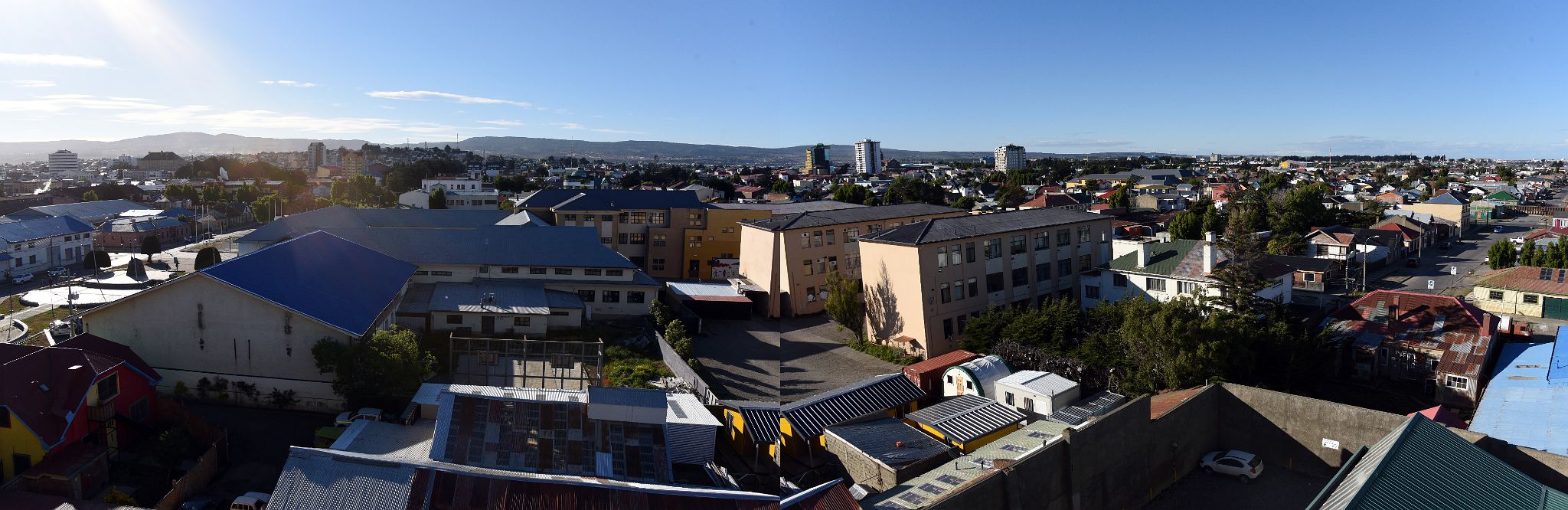 06A Panoramic View of Punta Arenas Chile From Hotel Diego de Almagro